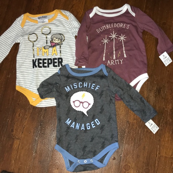 UNISEX INFANT HARRY POTTER BODYSUIT Dumbledore/'s Army NB Newborn 6-9M Romper